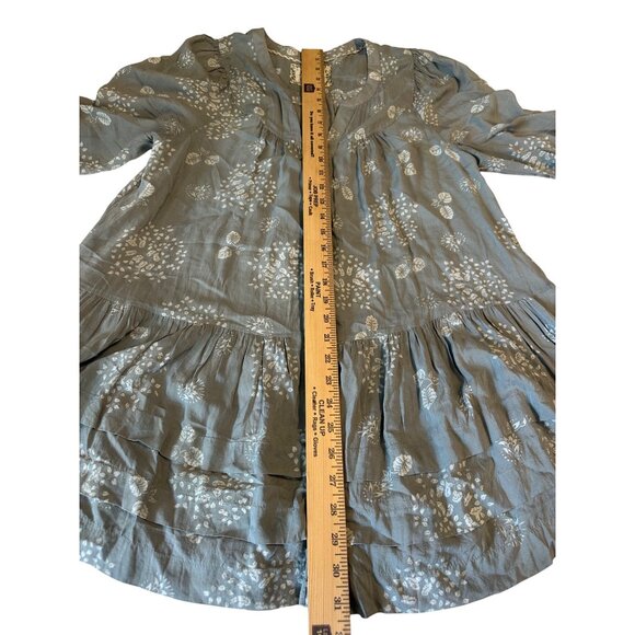 Anthropologie Holding Horses Pavón Ruffle Tiered Button Down Tunic Top Peasant M - Picture 9 of 14